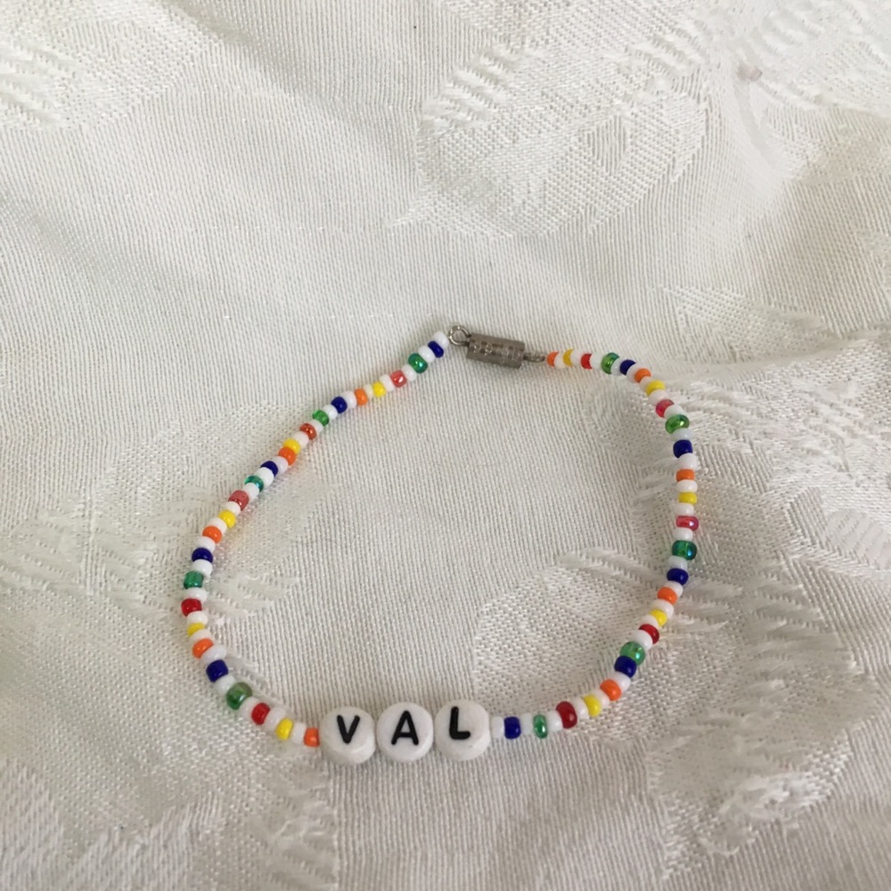 VAL 7” personalized name bracelet-NEW